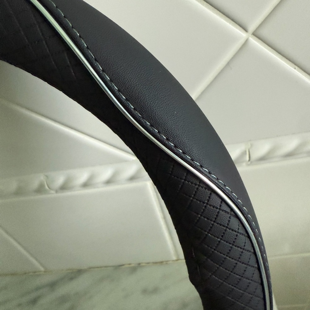 Faux Leather Steering Wheel Cover